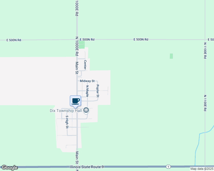 map of restaurants, bars, coffee shops, grocery stores, and more near 223 North Walnut in Elliott