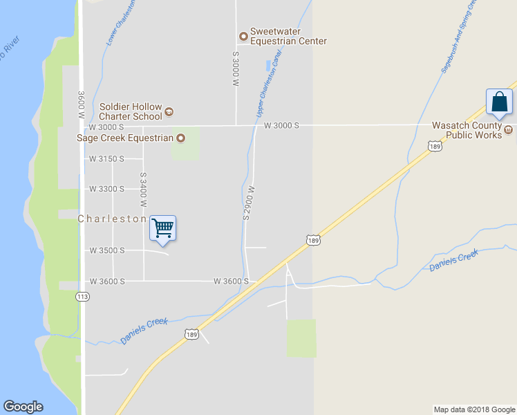 map of restaurants, bars, coffee shops, grocery stores, and more near 3317 South 2900 West in Heber City