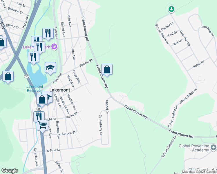 map of restaurants, bars, coffee shops, grocery stores, and more near 1029 Frankstown Rd in Altoona