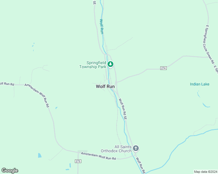 map of restaurants, bars, coffee shops, grocery stores, and more near in Wolf Run