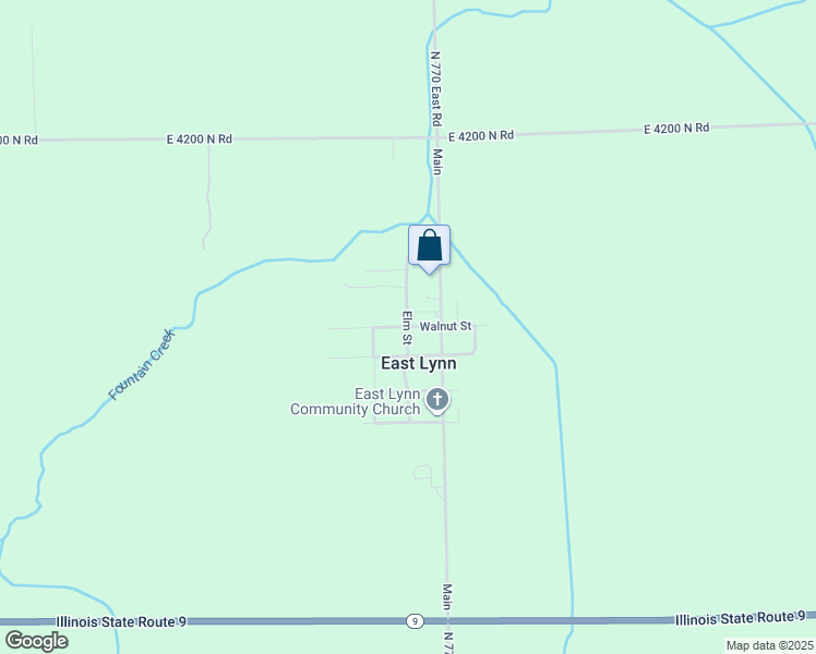 map of restaurants, bars, coffee shops, grocery stores, and more near 7600 Walnut Street in East Lynn
