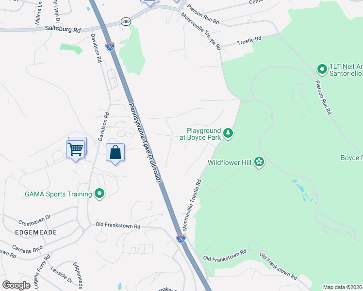 map of restaurants, bars, coffee shops, grocery stores, and more near 705 Providence Drive in Pittsburgh