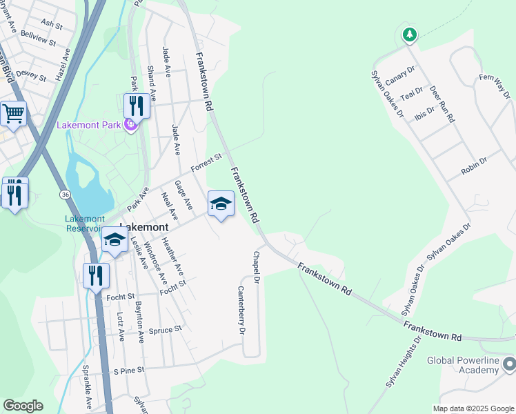 map of restaurants, bars, coffee shops, grocery stores, and more near 1029 Frankstown Rd in Altoona