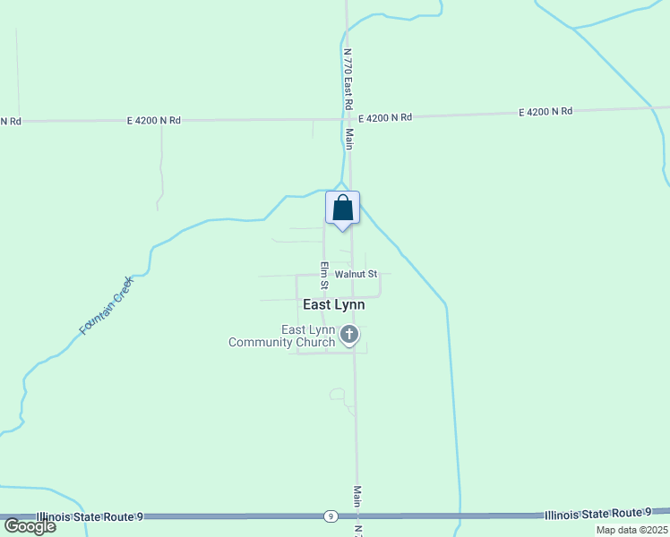 map of restaurants, bars, coffee shops, grocery stores, and more near 7600-7684 Walnut St in East Lynn