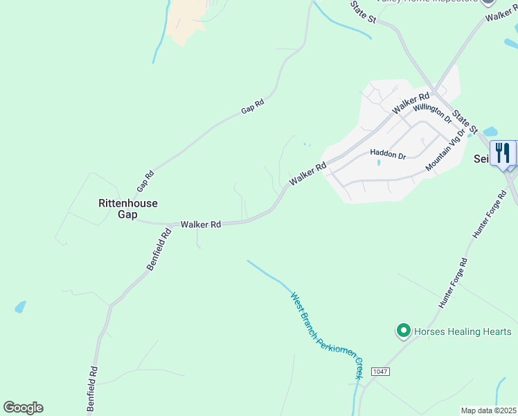 map of restaurants, bars, coffee shops, grocery stores, and more near 520 Walker Road in Macungie