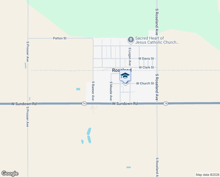 map of restaurants, bars, coffee shops, grocery stores, and more near South Meade Avenue in Roseland