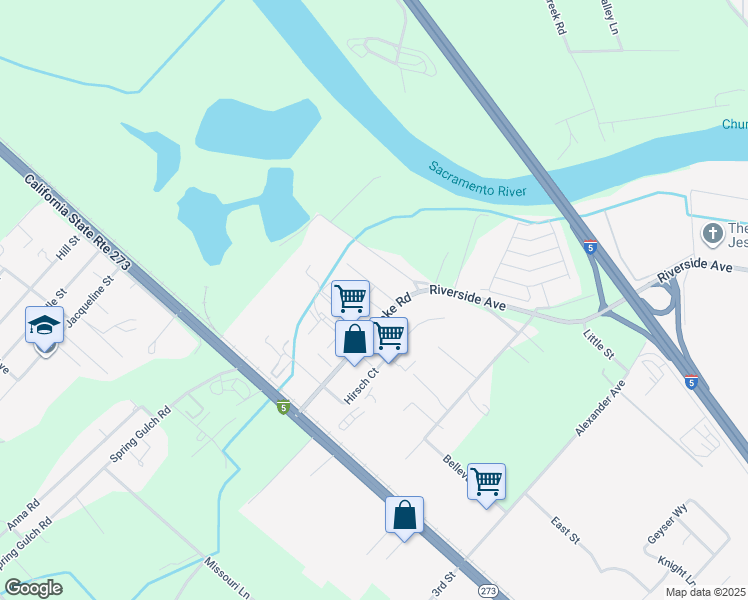 map of restaurants, bars, coffee shops, grocery stores, and more near 6200 Stainless Way in Anderson