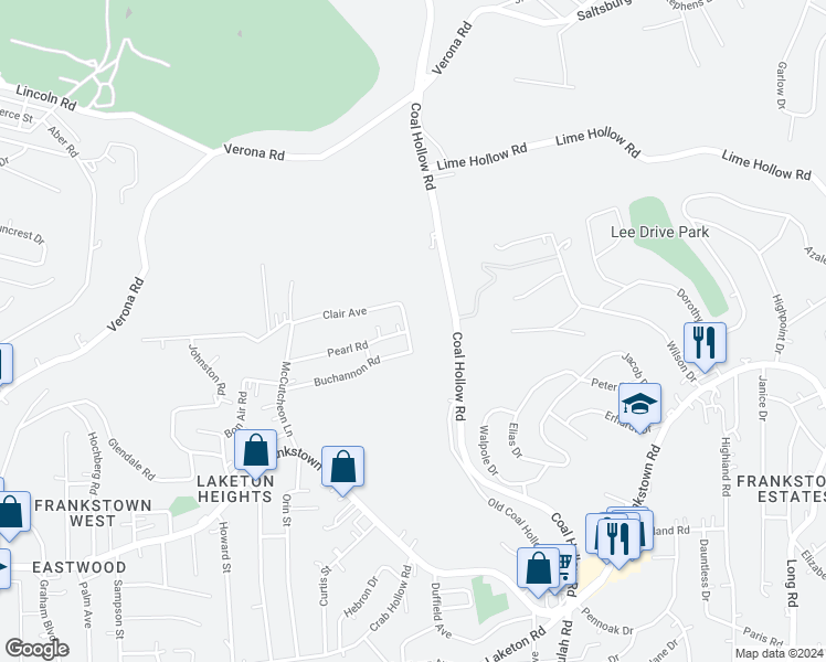 map of restaurants, bars, coffee shops, grocery stores, and more near 475 Flamingo Avenue in Pittsburgh