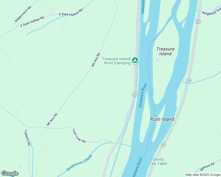 map of restaurants, bars, coffee shops, grocery stores, and more near 77 Mount Airy Road in Bucks County