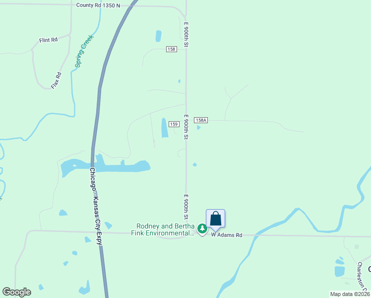 map of restaurants, bars, coffee shops, grocery stores, and more near 1 Township Road 160 in Macomb