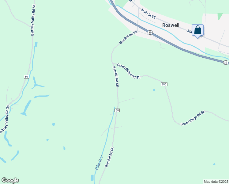 map of restaurants, bars, coffee shops, grocery stores, and more near 512 Barnhill Road Southeast in New Philadelphia