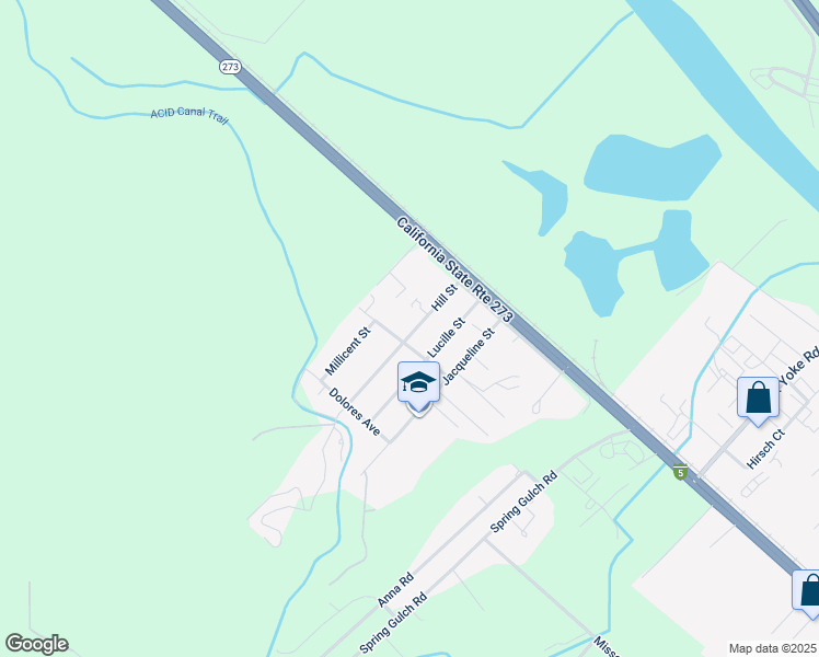 map of restaurants, bars, coffee shops, grocery stores, and more near 19444 Lucille Street in Anderson