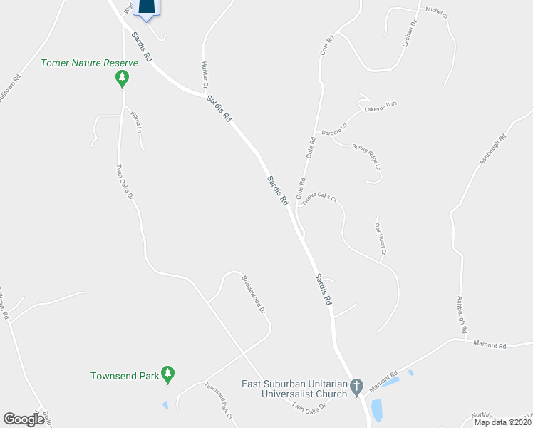 map of restaurants, bars, coffee shops, grocery stores, and more near 4612 Sardis Road in Murrysville