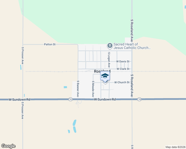 map of restaurants, bars, coffee shops, grocery stores, and more near South Meade Avenue in Roseland