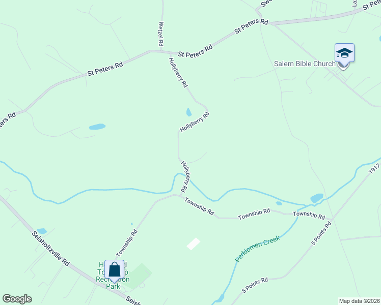 map of restaurants, bars, coffee shops, grocery stores, and more near 130 Township Rd in Macungie