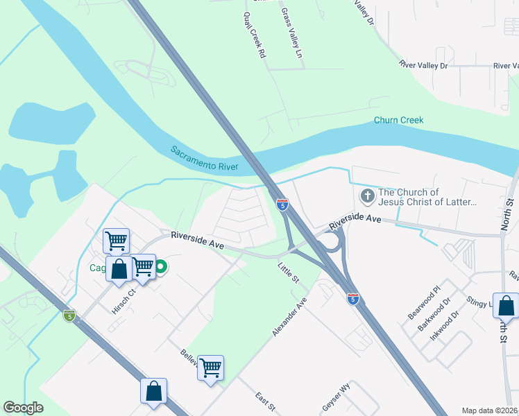 map of restaurants, bars, coffee shops, grocery stores, and more near 19964 Riverside Avenue in Anderson