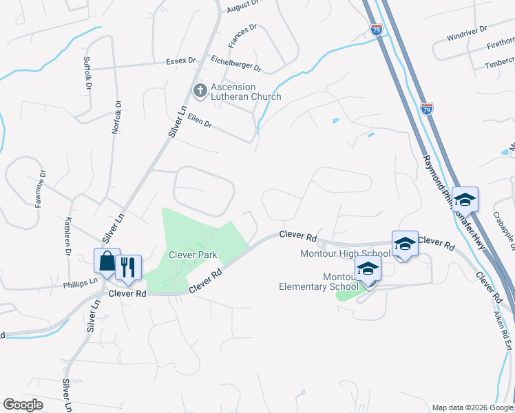 map of restaurants, bars, coffee shops, grocery stores, and more near 112 Field Club Drive West in McKees Rocks