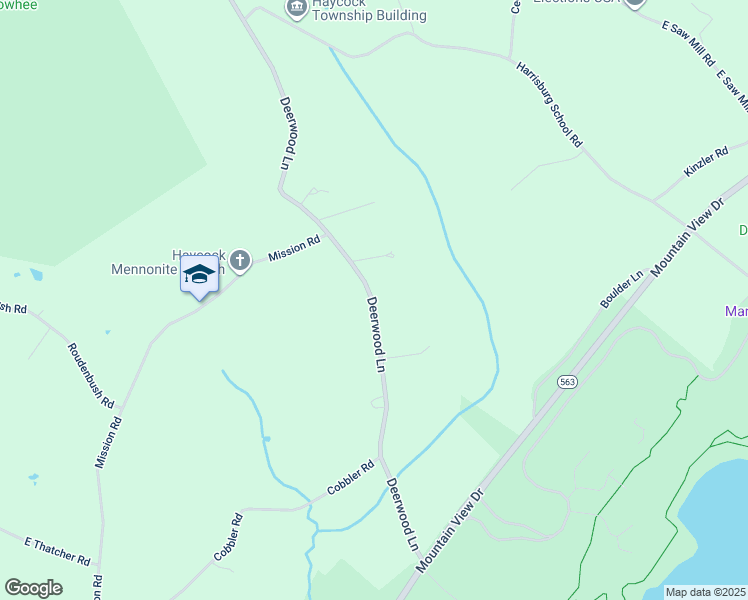 map of restaurants, bars, coffee shops, grocery stores, and more near 434 Deerwood Lane in Quakertown