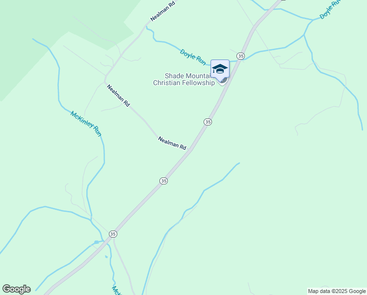 map of restaurants, bars, coffee shops, grocery stores, and more near 32 Nealman Road in Mifflin