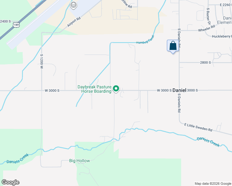 map of restaurants, bars, coffee shops, grocery stores, and more near 3075 South Big Hollow Road in Heber City