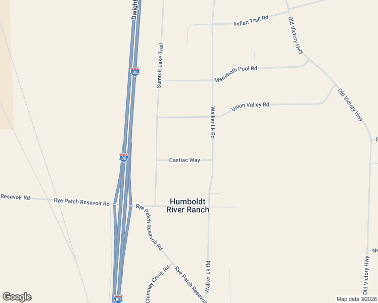 map of restaurants, bars, coffee shops, grocery stores, and more near Castiac Way in Lovelock