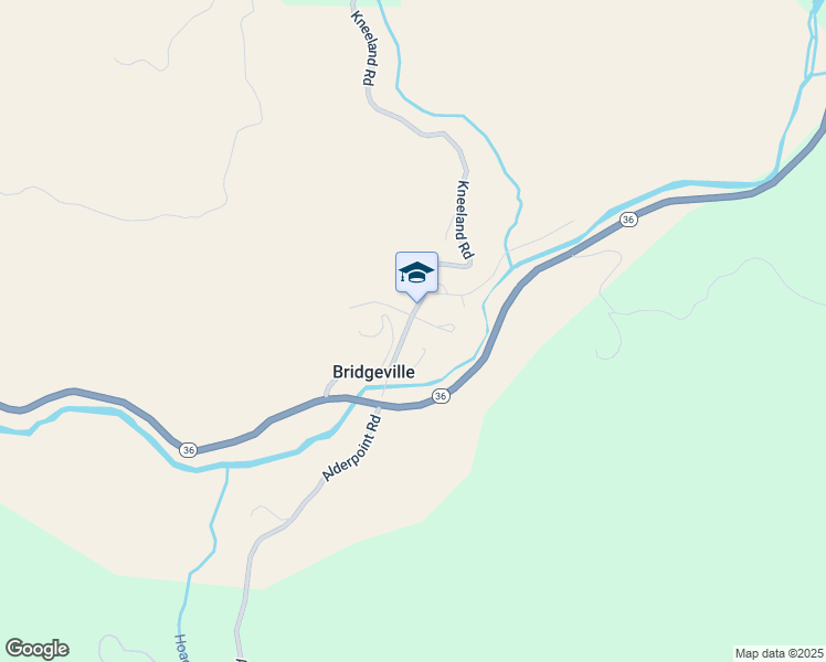 map of restaurants, bars, coffee shops, grocery stores, and more near 38743-38745 Kneeland Road in Carlotta