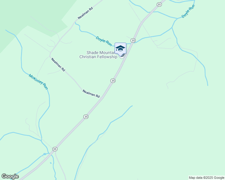 map of restaurants, bars, coffee shops, grocery stores, and more near 11722 Route 35 North in Mifflintown