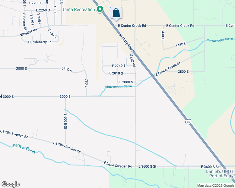 map of restaurants, bars, coffee shops, grocery stores, and more near 1041 East 3000 South Street in Heber City