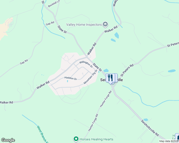 map of restaurants, bars, coffee shops, grocery stores, and more near 193 Haddon Drive in Macungie