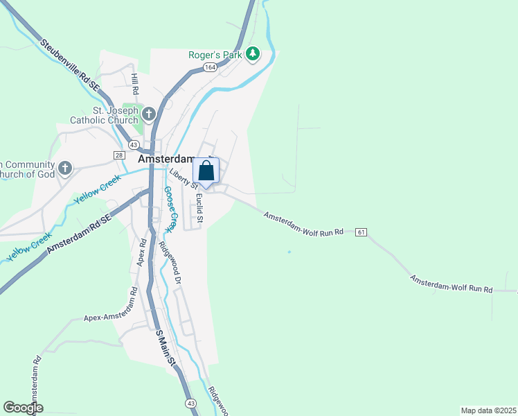 map of restaurants, bars, coffee shops, grocery stores, and more near 707 County Highway 61 in Amsterdam