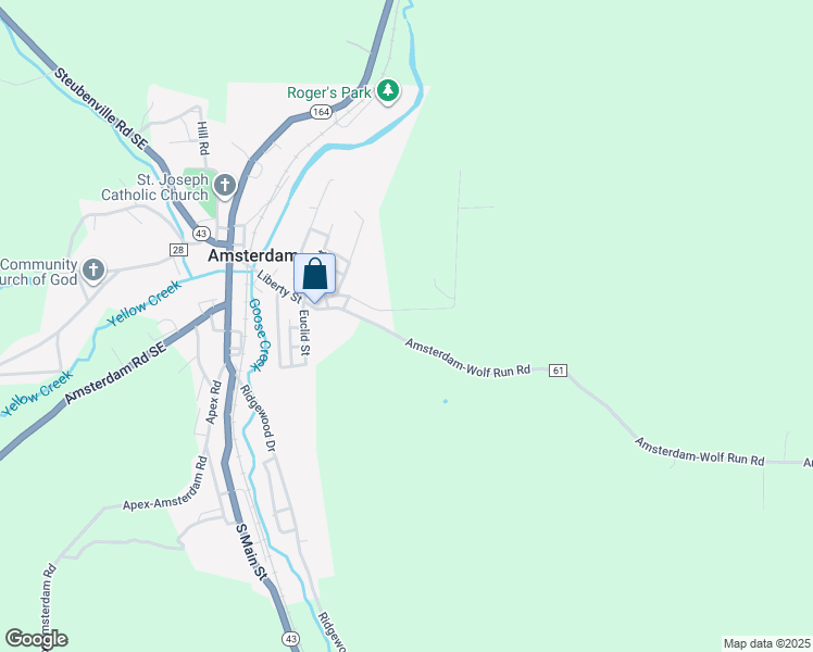 map of restaurants, bars, coffee shops, grocery stores, and more near 707 County Highway 61 in Amsterdam
