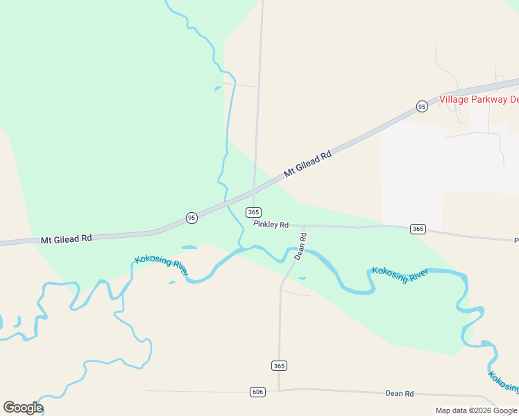map of restaurants, bars, coffee shops, grocery stores, and more near 16500 Pinkley Road in Fredericktown
