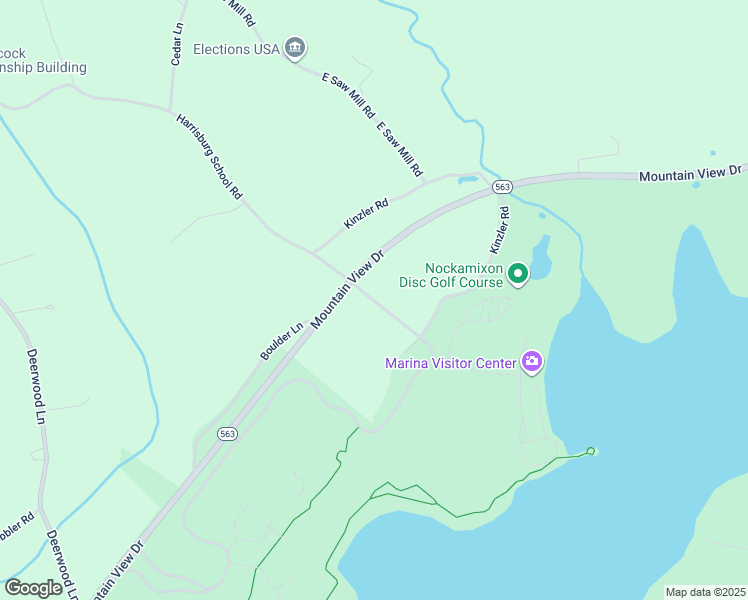 map of restaurants, bars, coffee shops, grocery stores, and more near 66 Harrisburg School Road in Quakertown