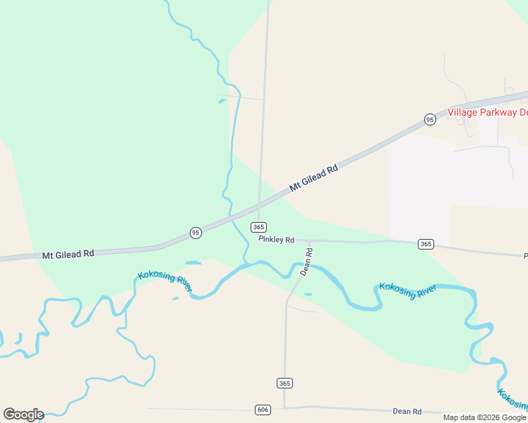 map of restaurants, bars, coffee shops, grocery stores, and more near 16500 Pinkley Road in Fredericktown