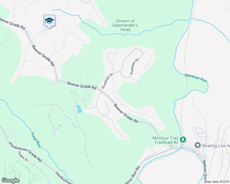 map of restaurants, bars, coffee shops, grocery stores, and more near 5015 Stags Leap Lane in Coraopolis