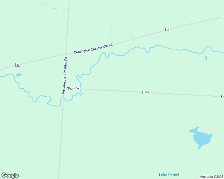 map of restaurants, bars, coffee shops, grocery stores, and more near 6221 Township Road 175 in Cardington
