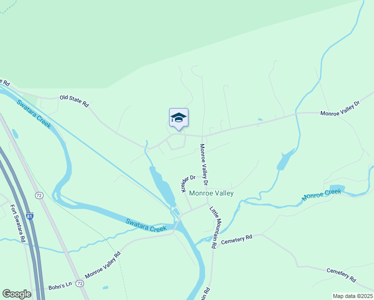 map of restaurants, bars, coffee shops, grocery stores, and more near 15 Old State Road in Jonestown