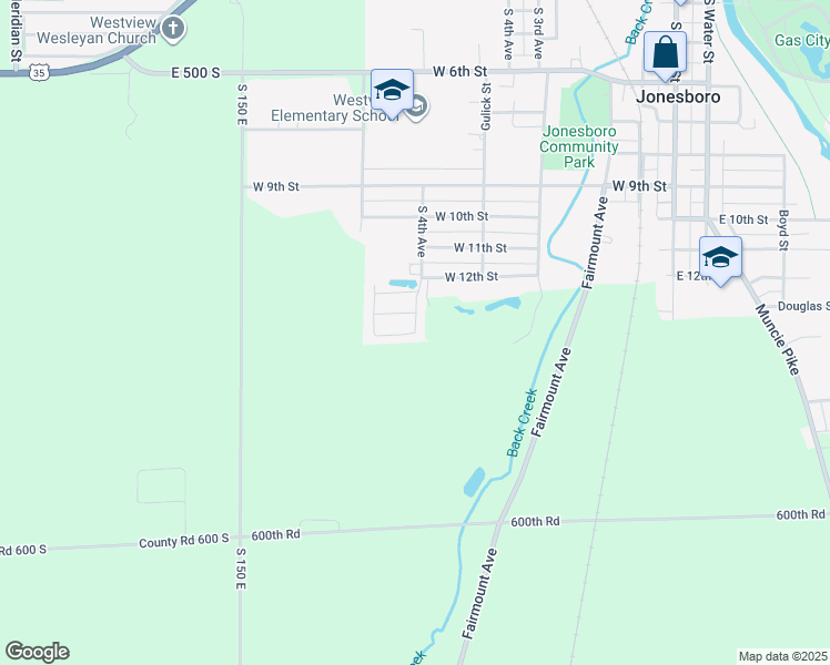 map of restaurants, bars, coffee shops, grocery stores, and more near 700 Tamarack Lane in Jonesboro