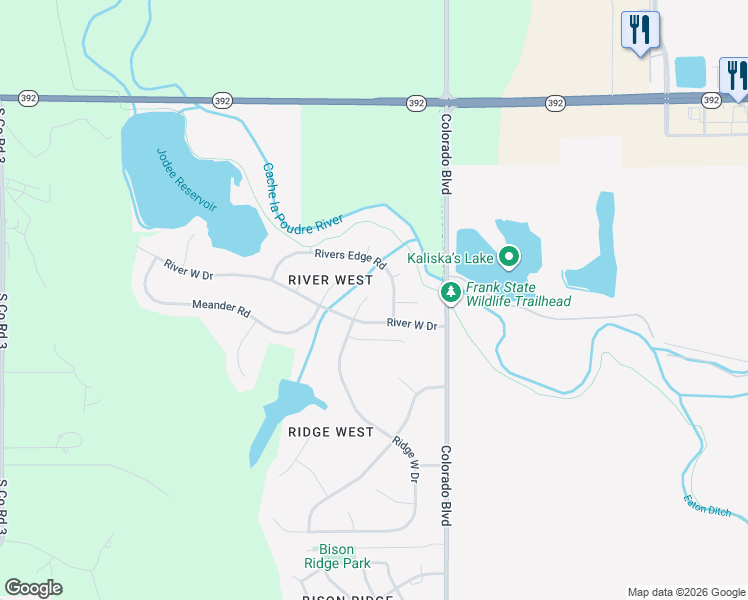 map of restaurants, bars, coffee shops, grocery stores, and more near 745 Pioneer Place in Windsor
