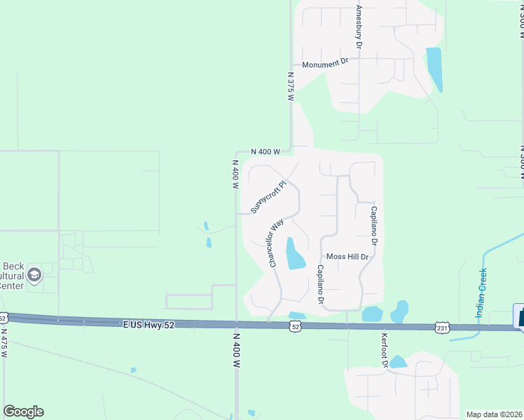 map of restaurants, bars, coffee shops, grocery stores, and more near 3917 Sunnycroft Place in West Lafayette