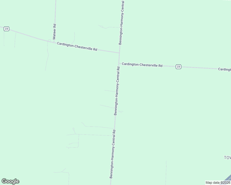 map of restaurants, bars, coffee shops, grocery stores, and more near 3326 County Road 170 in Cardington