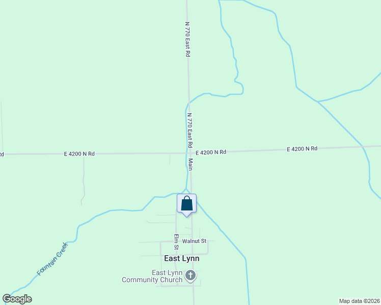 map of restaurants, bars, coffee shops, grocery stores, and more near 42000 North 770 East Road in Rankin