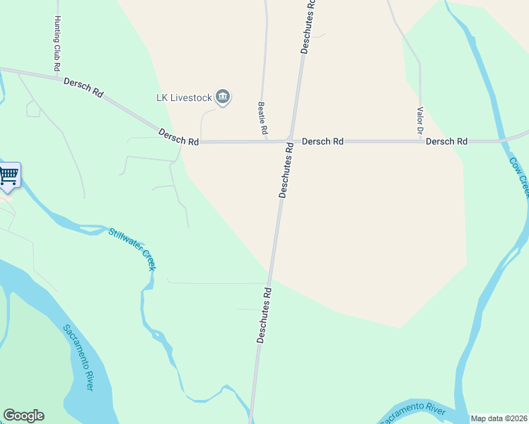 map of restaurants, bars, coffee shops, grocery stores, and more near 6370 Deschutes Rd in Anderson
