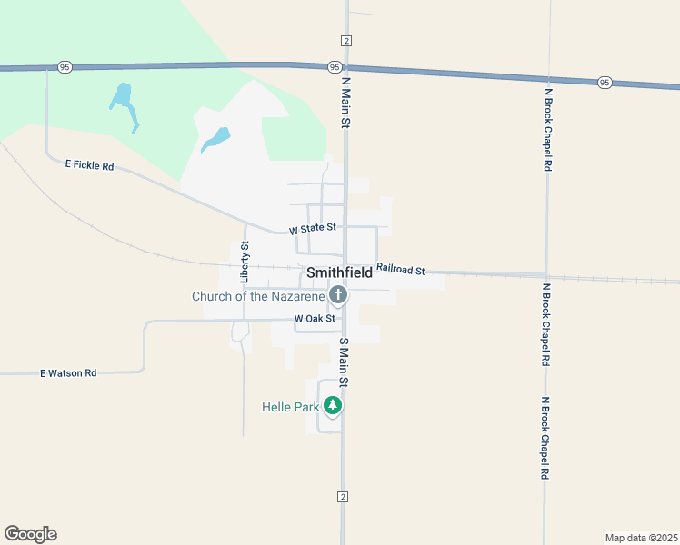 map of restaurants, bars, coffee shops, grocery stores, and more near in Smithfield