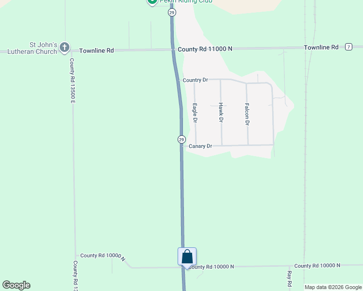 map of restaurants, bars, coffee shops, grocery stores, and more near 10548 Illinois 29 in Green Valley