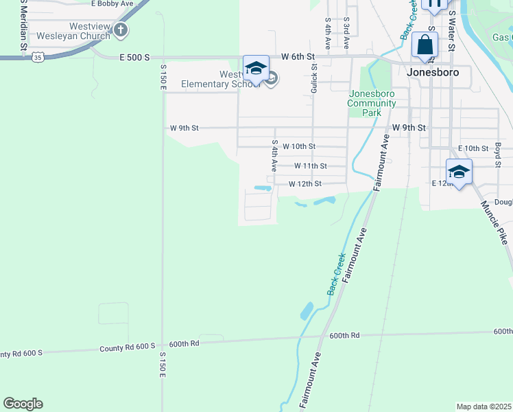 map of restaurants, bars, coffee shops, grocery stores, and more near 700-798 Tamarack Lane in Jonesboro