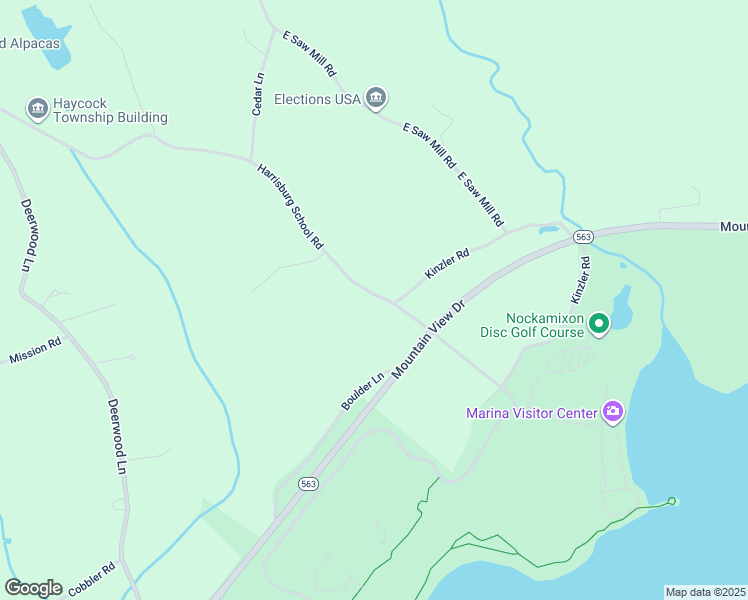 map of restaurants, bars, coffee shops, grocery stores, and more near 227 Harrisburg School Road in Quakertown