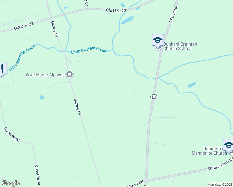 map of restaurants, bars, coffee shops, grocery stores, and more near 5374 4 Point Road in Bethel