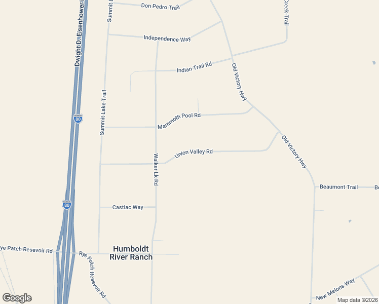 map of restaurants, bars, coffee shops, grocery stores, and more near Union Valley Road in Humboldt River Ranch