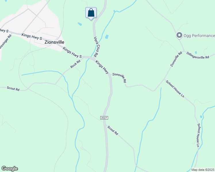map of restaurants, bars, coffee shops, grocery stores, and more near 7057 Kings Highway South in Zionsville